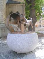 Stadtbrunnen mit Wahrzeichenfiguren [(c) Stadt Hohenmölsen]