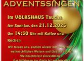 Einladung zum Adventssingen