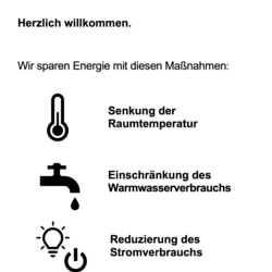 Energiesparmaßnahmen